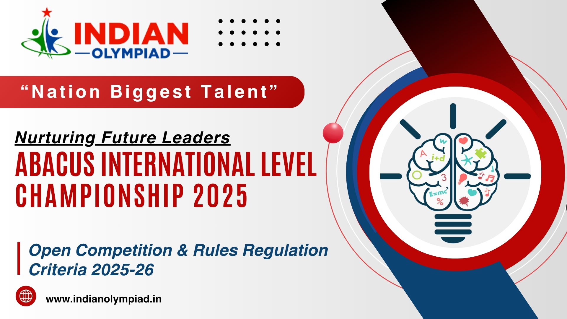Abacus Mental Arithmetic International Level Competition-2025